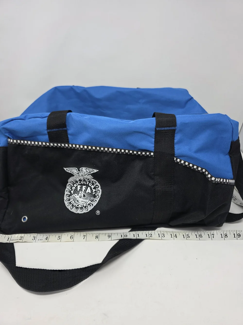 FFA National Future Farmers of America Duffle Bag Travel Gym Blue Black Atchison